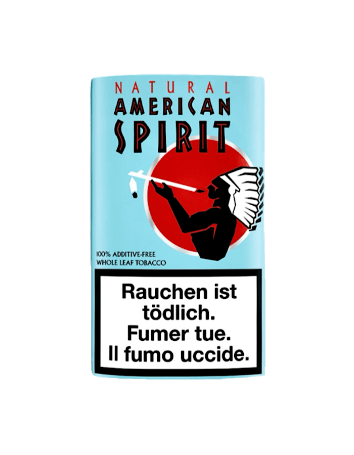 American Spirit Tabakbeutel Blau – 25 g naturbelassener Feinschnitt-Tabak ohne Zusatzstoffe
