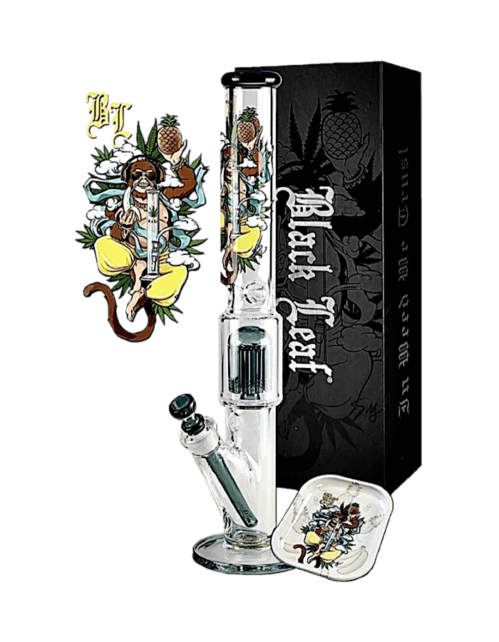 Black Leaf Hanuman Kofferbong mit Baum-Perkolator und Ice-Fach – inklusive gepolsterter Box