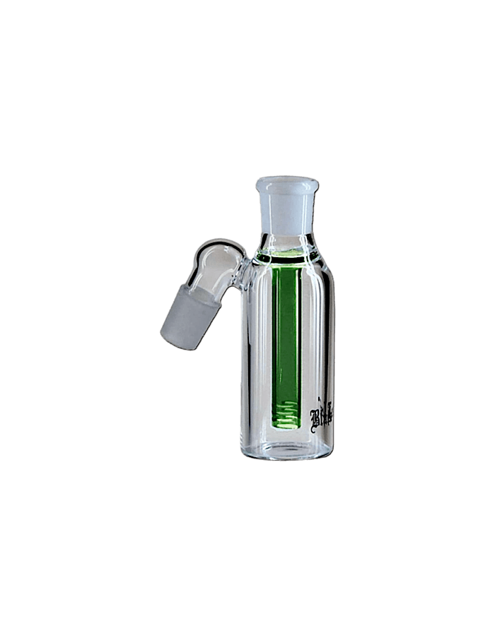 Black Leaf Vorkühler mit 6-Schlitz-Diffusor – grüner Glas-Bongaufsatz zur Rauchkühlung und Vorfilterung
