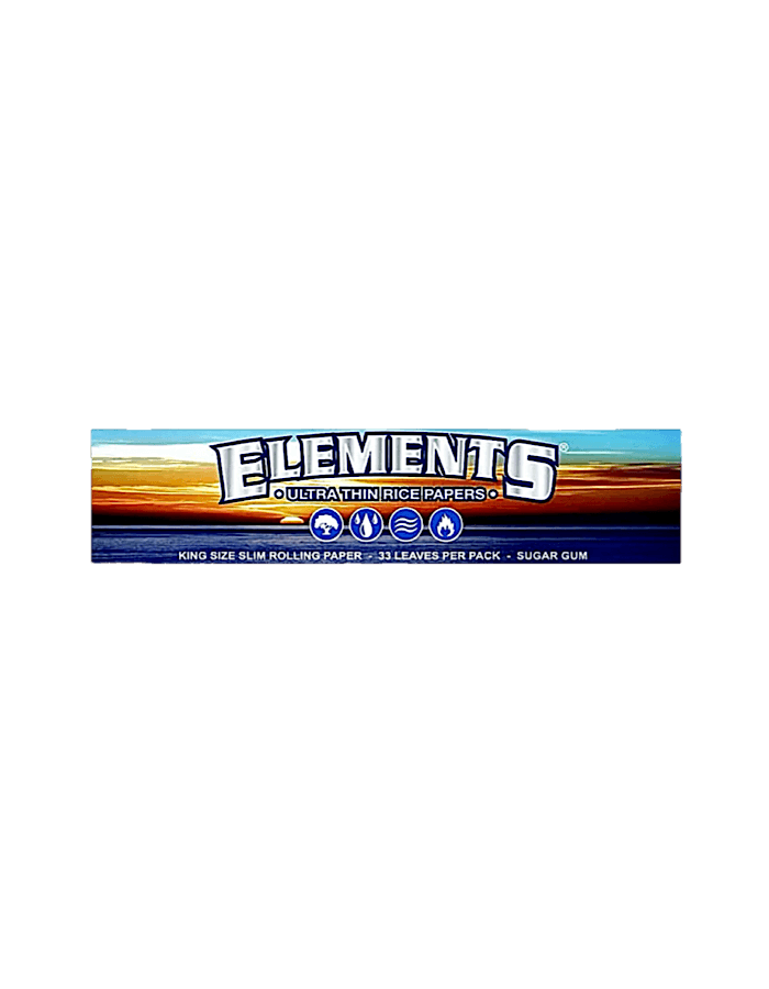 Elements Longpapers Slim Ultra Thin – ultradünnes 110 mm Drehpapier mit langsamer, gleichmässiger Verbrennung