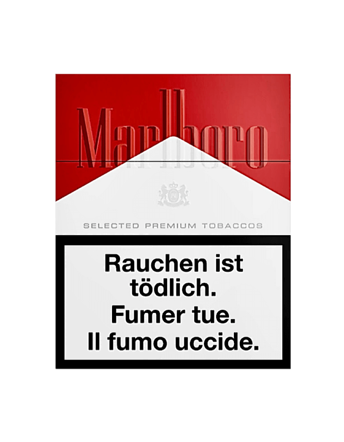Marlboro Rot Zigaretten Big Pack – 25 Stück starke Filterzigaretten in rot-weisser Verpackung