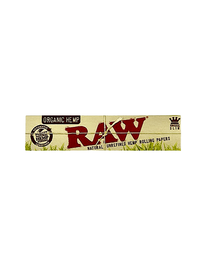 RAW Longpapers Slim Organic Hemp – ungebleichtes Bio-Hanfpapier in 110 mm Länge, naturbelassen