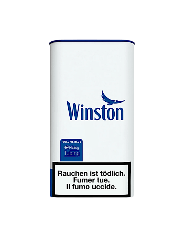 Winston Blue Drehtabak Box 85 g – milder Feinschnitt-Tabak in wiederverschliessbarer Kunststoffdose