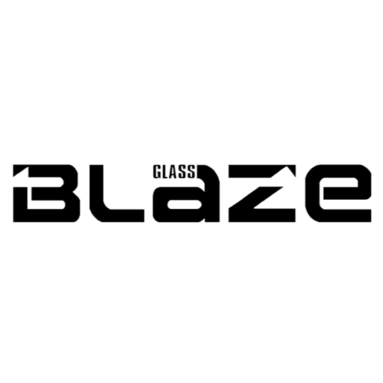 Blaze Logo – Markenlogo für hochwertige Glasbongs und Rauchzubehör
