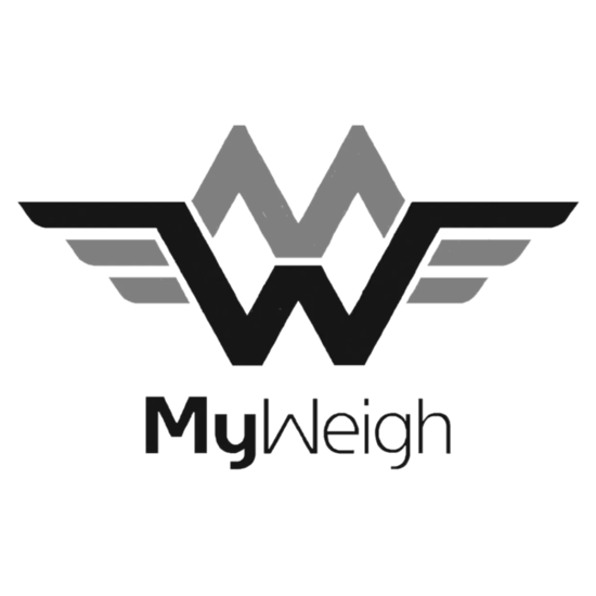 My Weigh Logo – Markenlogo für digitale Präzisionswaagen und Messzubehör