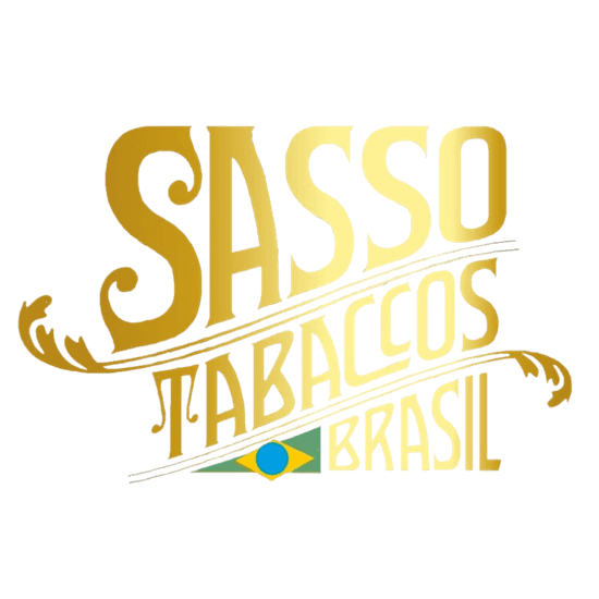 Sasso Tabaccos Brasil Logo – Markenlogo für hochwertigen brasilianischen Tabak ohne Zusatzstoffe