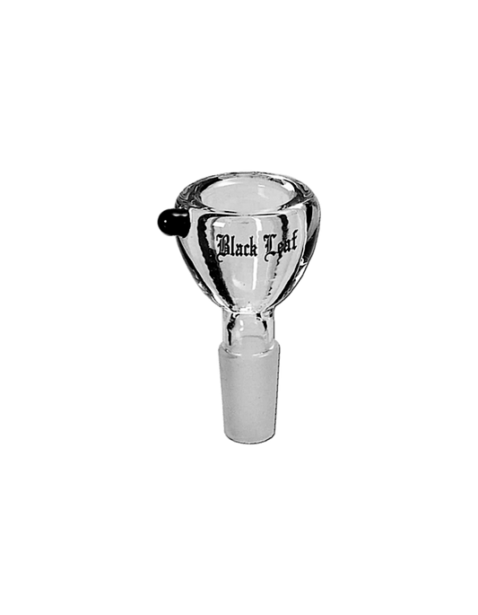 Black Leaf Bongkopf aus Glas – klassischer Glaskopf für Bongs mit Normschliff