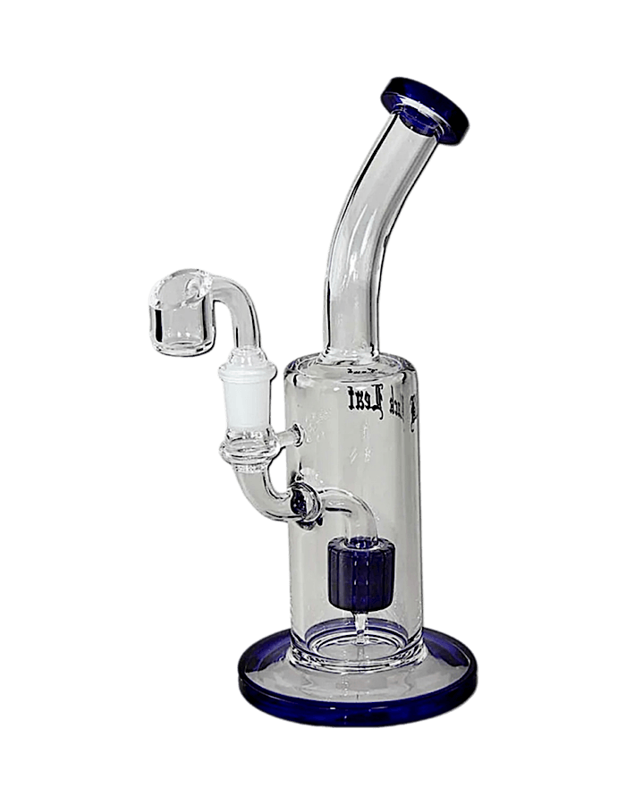 Black Leaf Dab Bong mit Trommelperkolator aus Glas