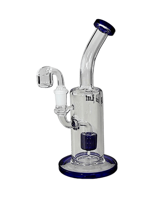Black Leaf Dab Bong mit Trommelperkolator – aus Glas, ideal für Konzentrate und sanfte Filtration