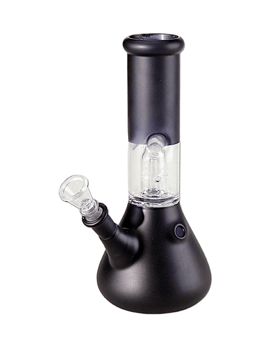 Black Leaf Icebong mit Kuppelperkolator aus Glas Schwarz