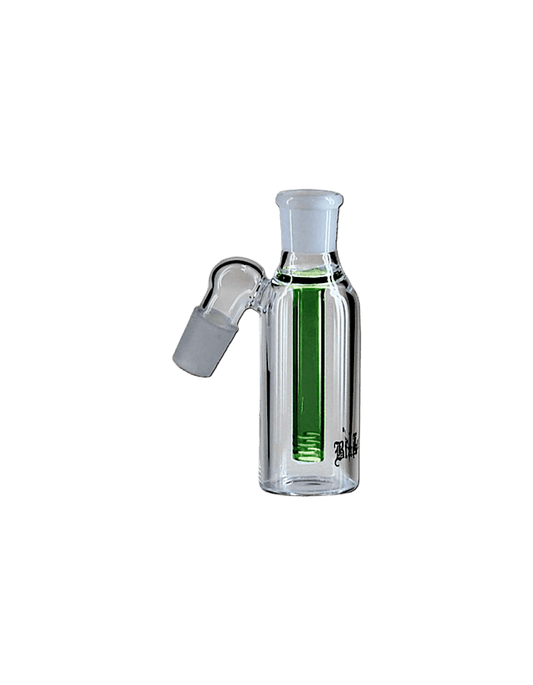 Black Leaf Vorkühler mit 6-Schlitz-Diffusor – grüner Glas-Bongaufsatz zur Rauchkühlung und Vorfilterung