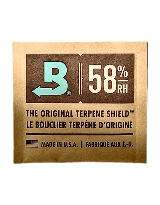 Boveda Bag 58 % – kleiner Beutel mit integrierter Feuchtigkeitskontrolle für Kräuter, Blüten oder Tabak