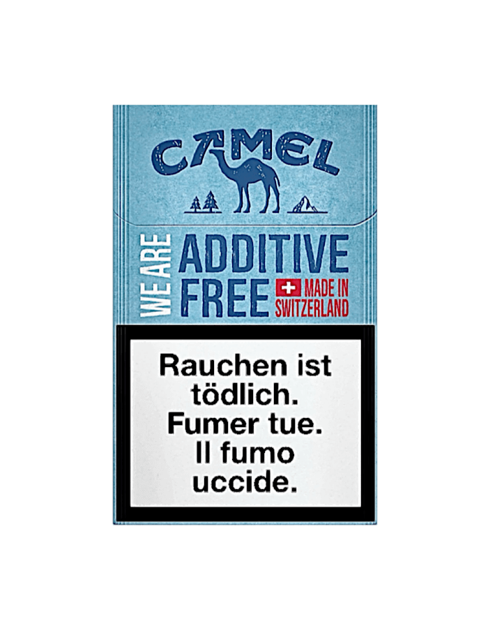 Camel Blue Additive Free Zigaretten – 20 Stück milde Filterzigaretten ohne Zusatzstoffe in blauer Verpackung