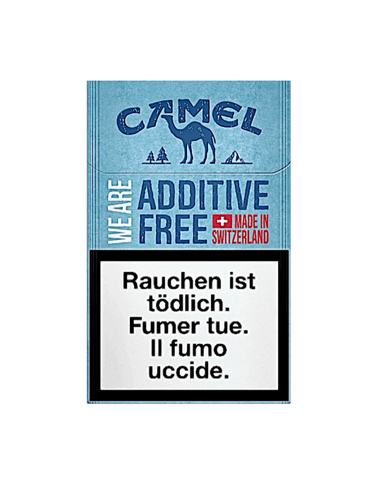 Camel Blue Additive Free Zigaretten – 20 Stück milde Filterzigaretten ohne Zusatzstoffe in blauer Verpackung