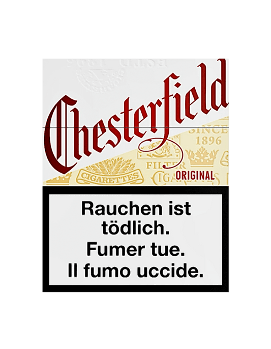 Chesterfield Original Zigaretten Big Pack – 25 Stück starke Filterzigaretten in klassischer Verpackung