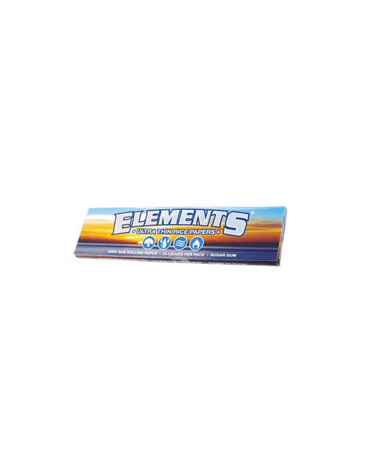 Elements Longpapers King Size – ultradünne Drehpapiere aus Reispapier im King-Size-Format