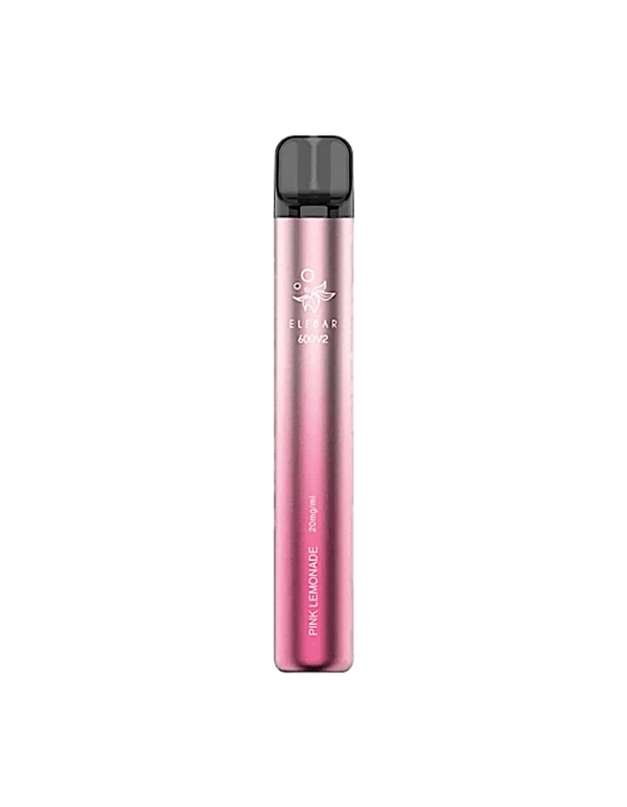 Elfbar 600 V2 Pink Lemonade – Einweg E-Zigarette mit süss-spritzigem Zitronenlimonaden-Geschmack und bis zu 600 Zügen
