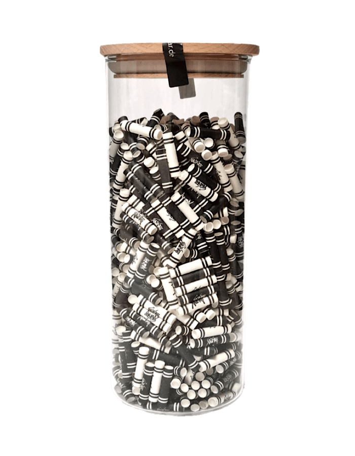 Kailar Cellulose Aktivkohlefilter Schwarz – 825 Stück im Glas, 5,9 mm Filter für schadstoffreduziertes Rauchen