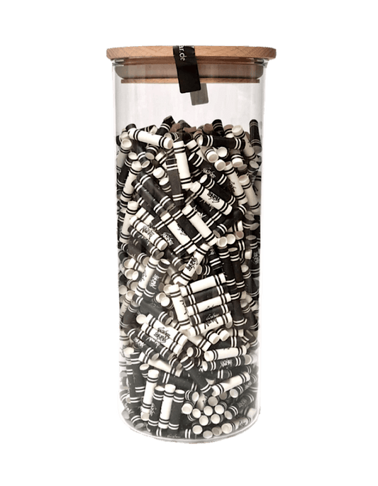 Kailar Cellulose Aktivkohlefilter Schwarz – 825 Stück im Glas, 5,9 mm Filter für schadstoffreduziertes Rauchen