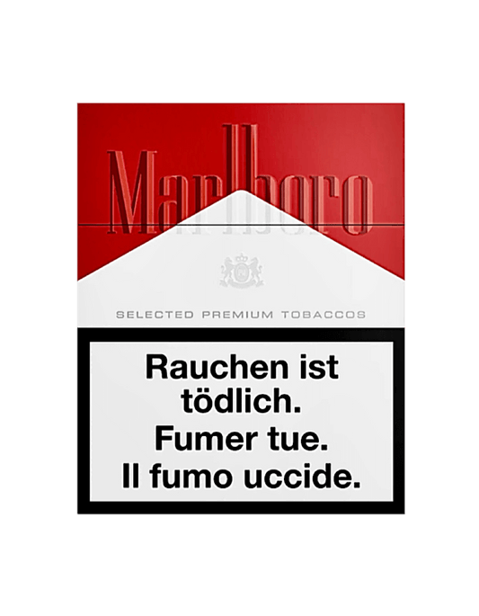 Marlboro Rot Zigaretten Big Pack – 25 Stück starke Filterzigaretten in rot-weisser Verpackung