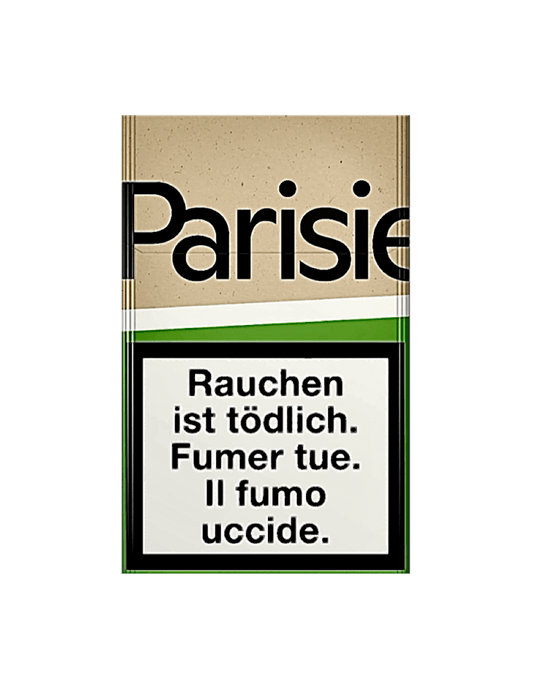 Parisienne Grün Additive Free Zigaretten – 20 Stück, naturbelassene Zigaretten ohne Zusatzstoffe