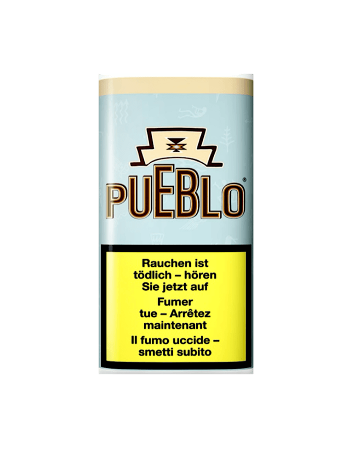 Pueblo Blau Tabakbeutel 25 g – naturbelassener Feinschnitt-Tabak ohne Zusatzstoffe