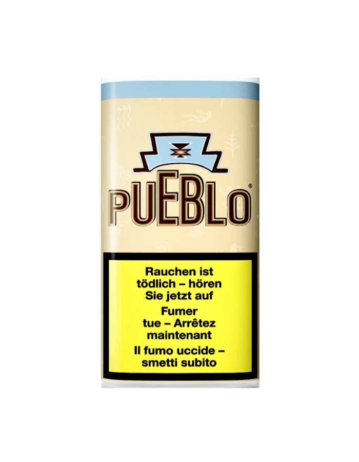 Pueblo Braun Tabakbeutel 25 g – kräftiger, zusatzstofffreier Feinschnitt-Tabak in brauner Verpackung