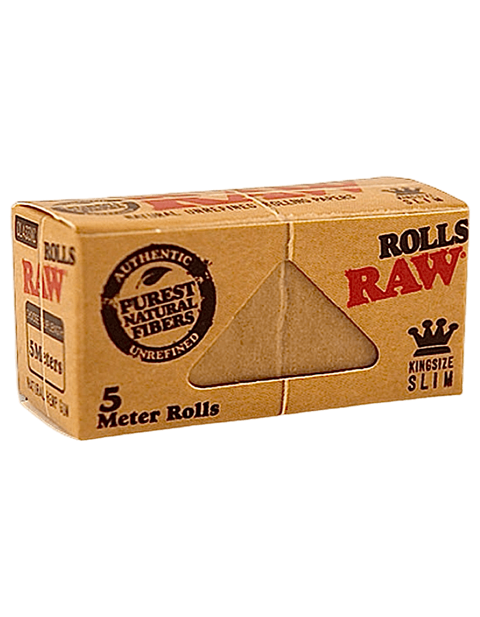 RAW Rolls King Size Classic – ungebleichtes Hanf-Drehpapier auf Rolle, individuell zuschneidbar
