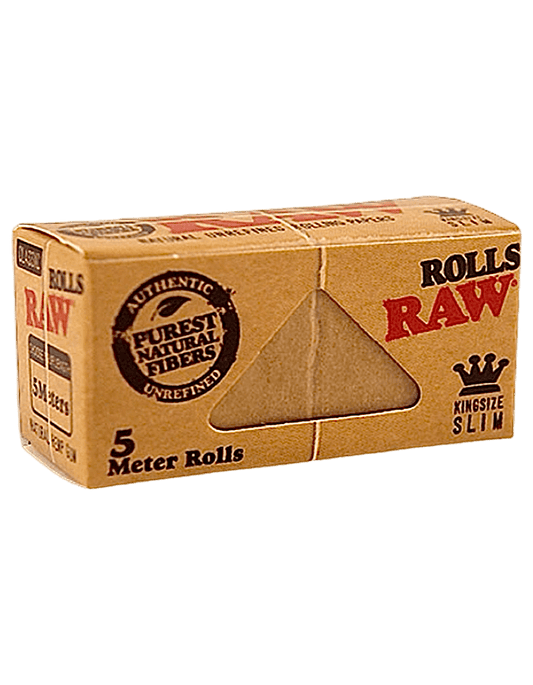 RAW Rolls King Size Classic – ungebleichtes Hanf-Drehpapier auf Rolle, individuell zuschneidbar