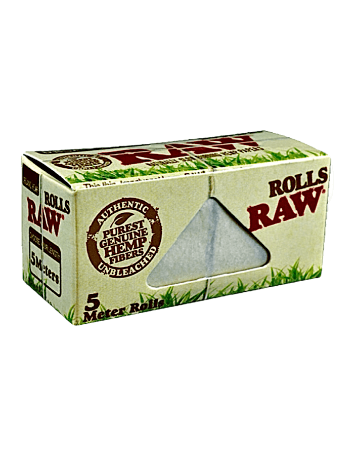 RAW Rolls Slim Organic Hemp – ungebleichtes Bio-Hanf-Drehpapier auf Rolle, naturbelassen und nachhaltig