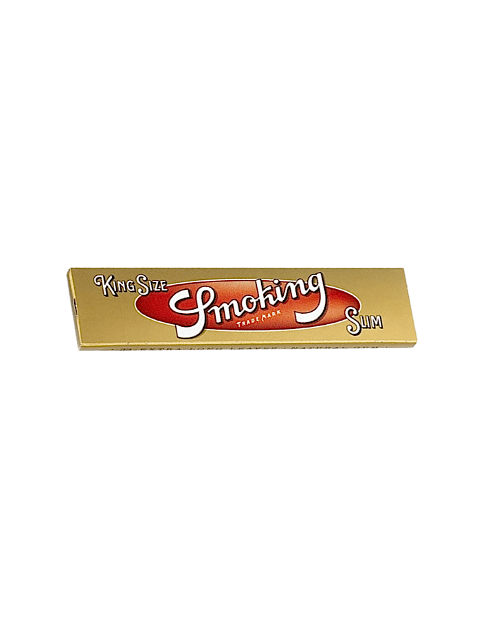 Smoking Longpapers Slim Gold – ultradünnes 110 mm Drehpapier in goldener Verpackung, transparent und langsam brennend
