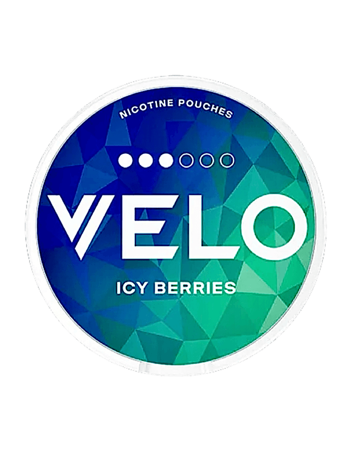 VELO Icy Berries Snus – Nikotinbeutel in runder Dose mit fruchtigem Beerenaroma und kühlem Frischekick