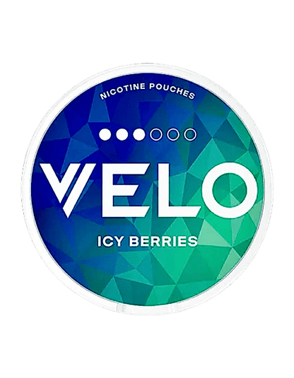 VELO Icy Berries Snus – Nikotinbeutel in runder Dose mit fruchtigem Beerenaroma und kühlem Frischekick
