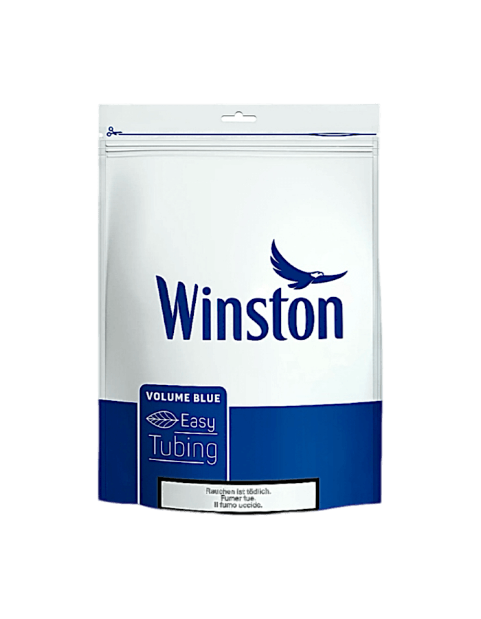 Winston Blue Drehtabak 145 g – milder Feinschnitt-Tabak im grossen wiederverschliessbaren Beutel