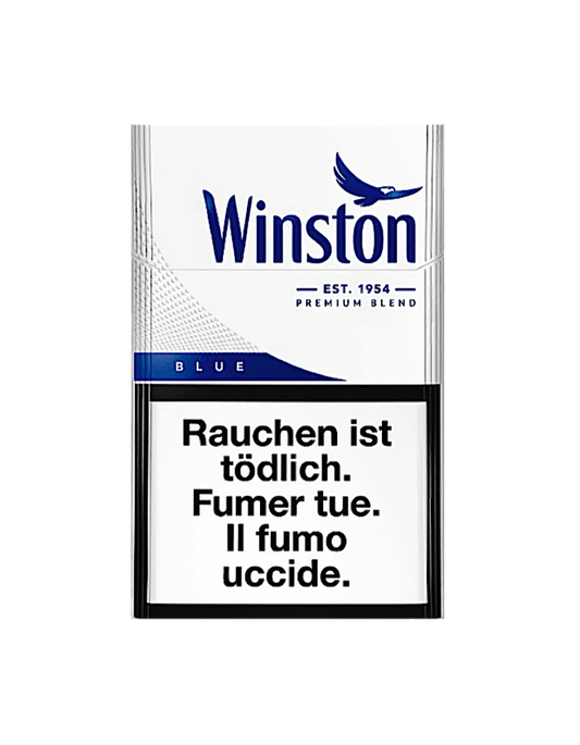 Winston Blue Zigarettenpackung – geschlossene Schachtel mit klassischem Blau-Weiss-Design-20 Stück